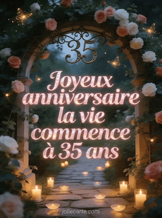 Joyeux anniversaire 35 ans - Texte pour ma fille