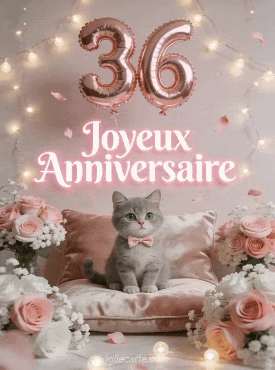 Joyeux anniversaire 36 ans - Femme