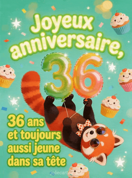 Joyeux anniversaire 36 ans - Humour