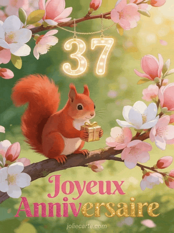 Joyeux anniversaire 37 ans - Femme