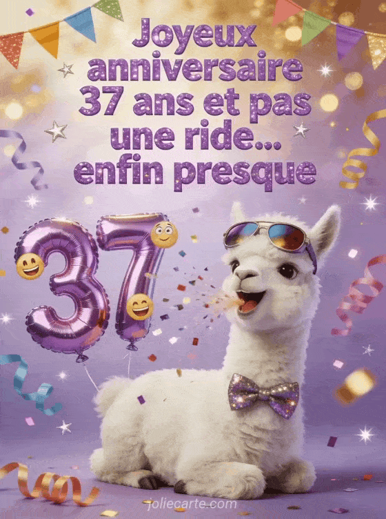 Joyeux anniversaire 37 ans - Gif humour