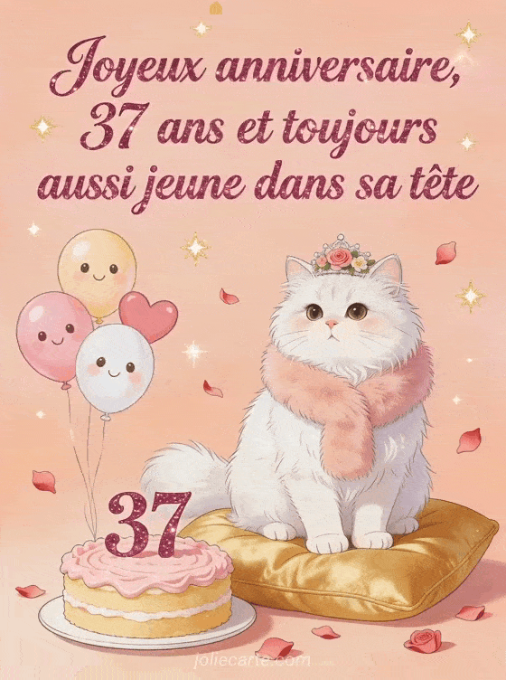 Joyeux anniversaire 37 ans - Femme humour