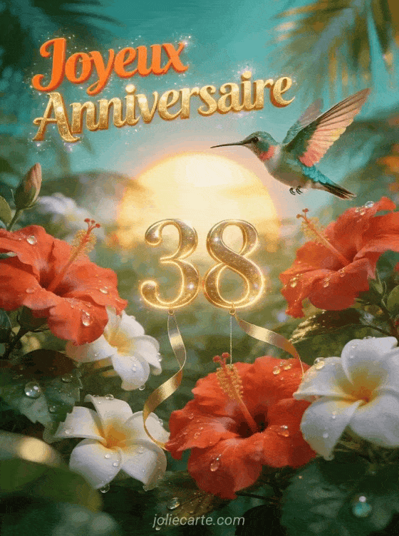 Joyeux anniversaire 38 ans - Femme