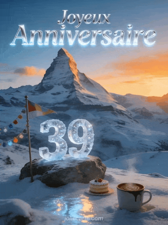 Joyeux anniversaire 39 ans - Homme