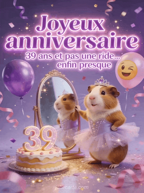 Joyeux anniversaire 39 ans - Humour