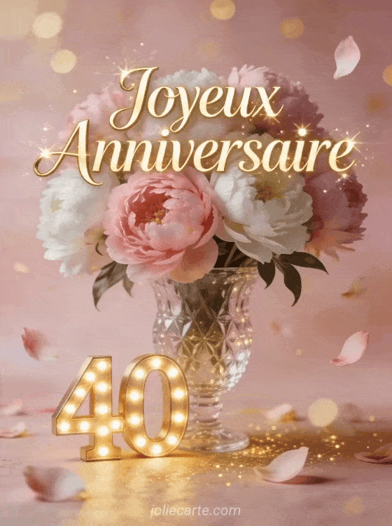 Joyeux anniversaire 40 ans - Femme