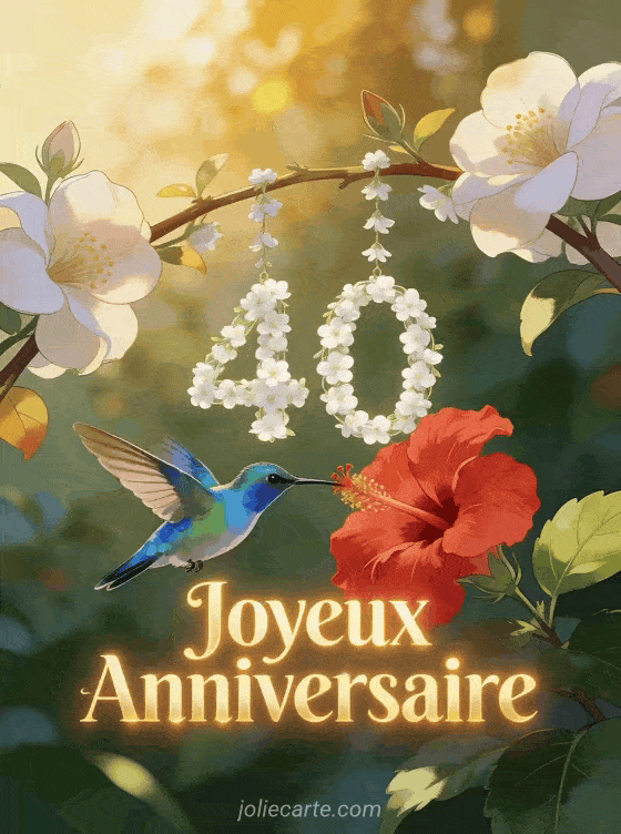 Joyeux anniversaire 40 ans - Fille