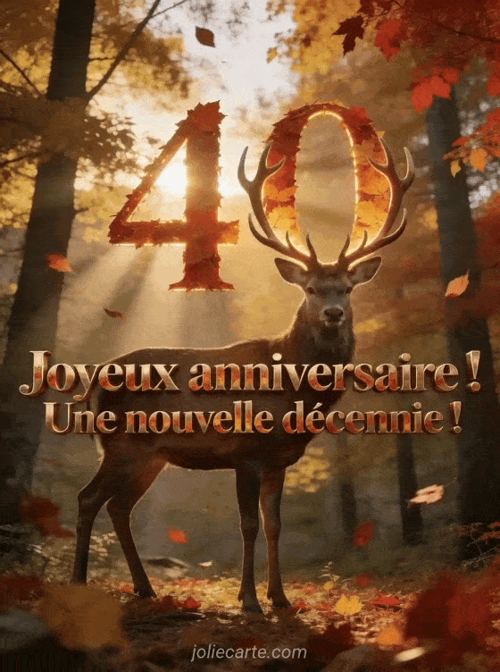 Joyeux anniversaire 40 ans - Mot