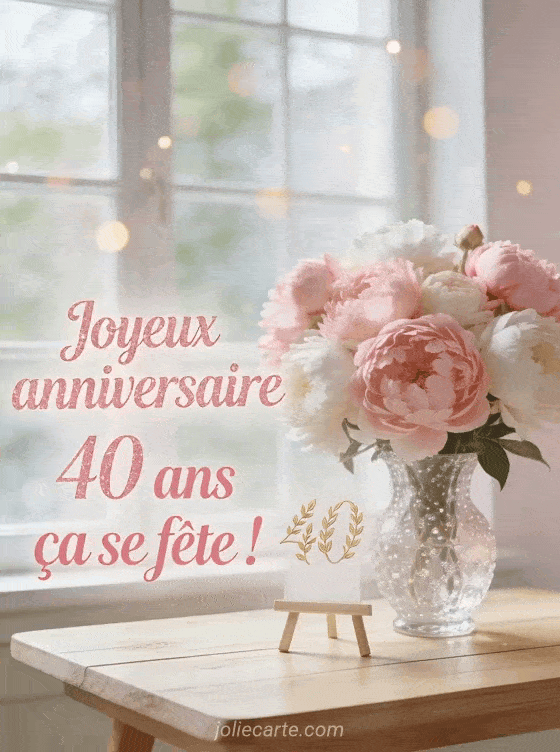 Joyeux anniversaire 40 ans - Texte femme