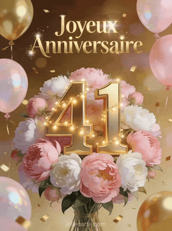 Joyeux anniversaire 41 ans - Femme