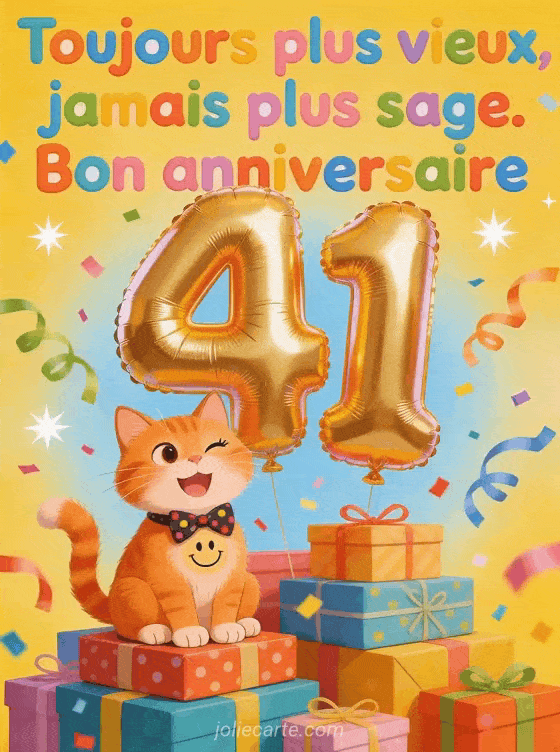 Joyeux anniversaire 41 ans - Humour