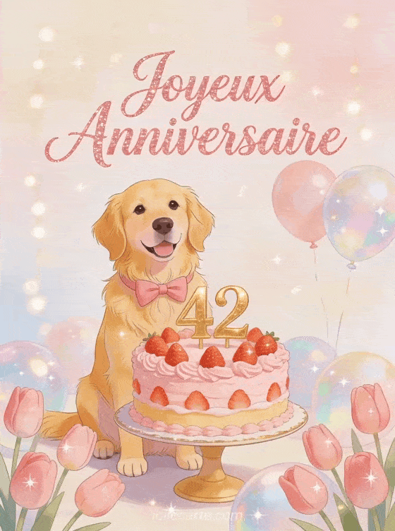 Joyeux anniversaire 42 ans - Femme