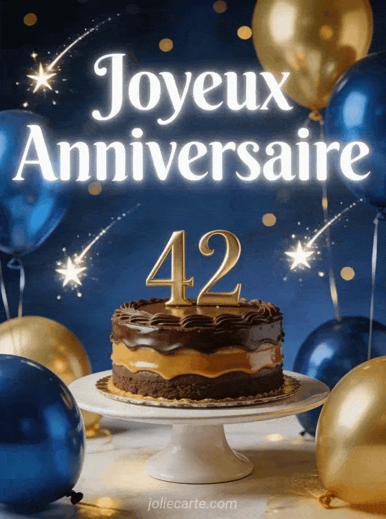 Joyeux anniversaire 42 ans - Homme