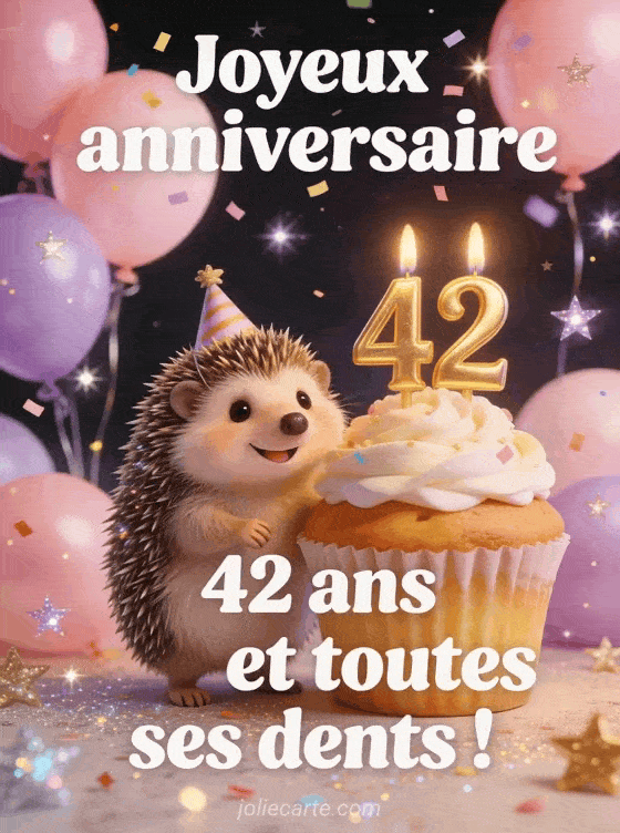 Joyeux anniversaire 42 ans - Femme humour