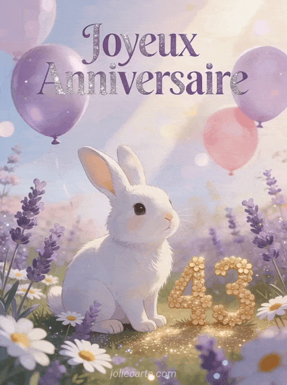 Joyeux anniversaire 43 ans - Femme