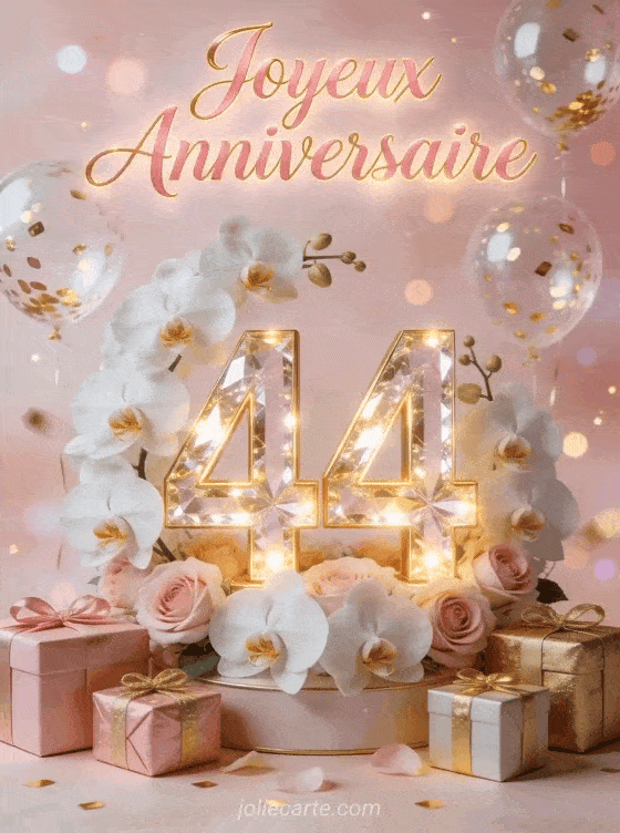 Joyeux anniversaire 44 ans - Femme