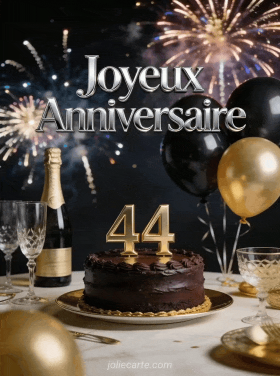Joyeux anniversaire 44 ans - Homme