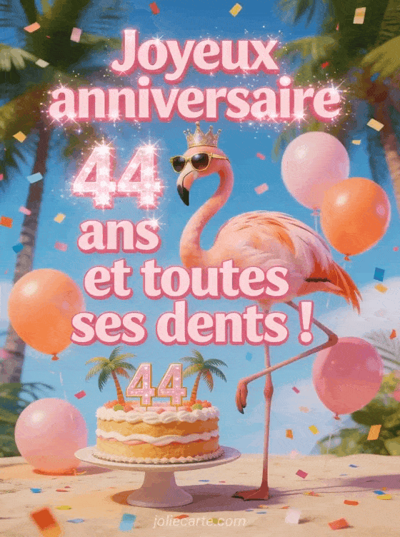 Joyeux anniversaire 44 ans - Femme humour