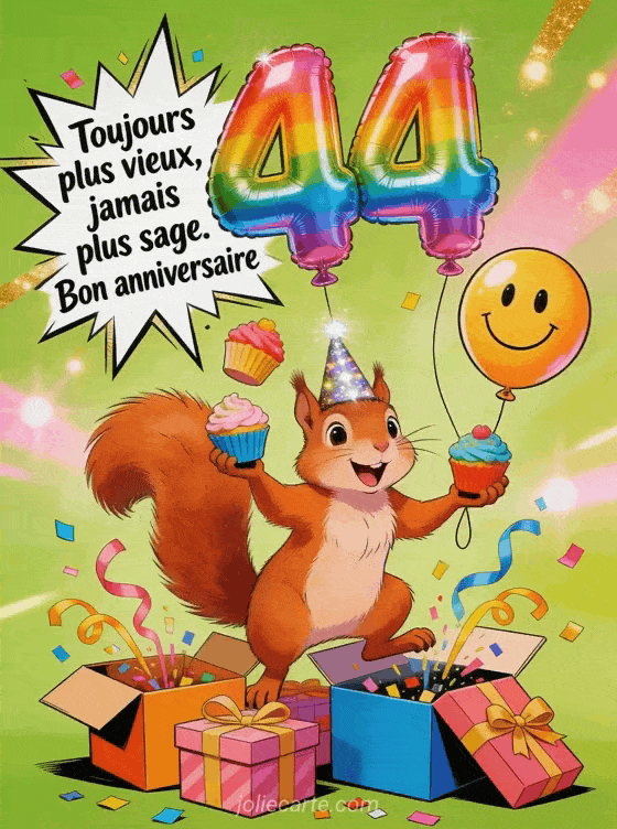 Joyeux anniversaire 44 ans - Humour