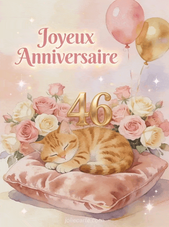 Joyeux anniversaire 46 ans - Femme