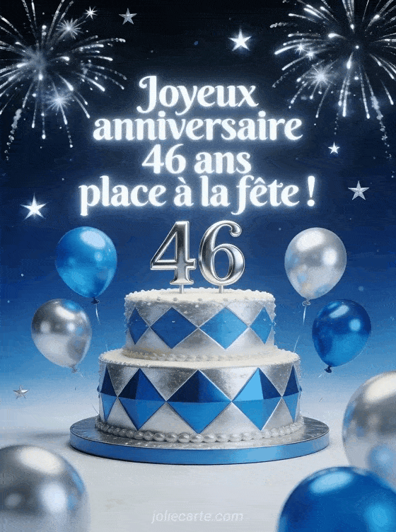 Joyeux anniversaire 46 ans - Texte homme
