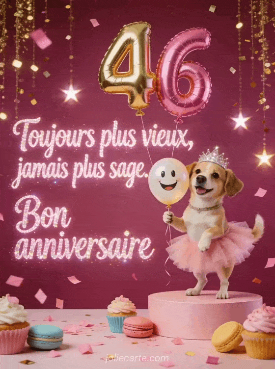 Joyeux anniversaire 46 ans - Femme humour