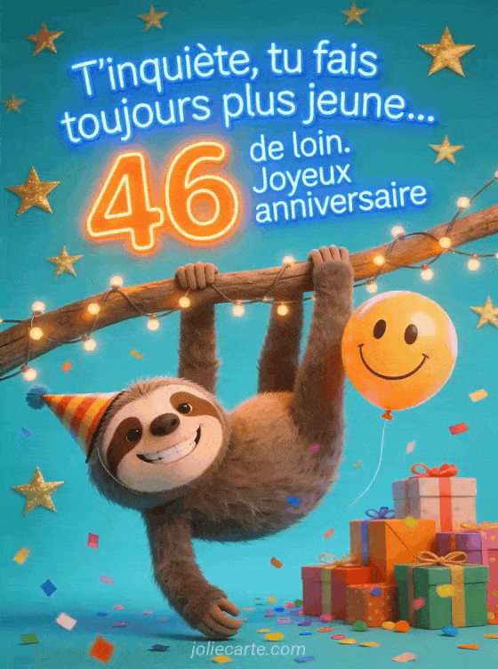Joyeux anniversaire 46 ans - Humour