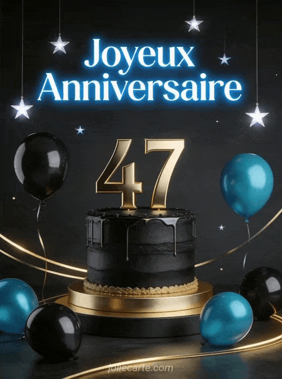 Joyeux anniversaire 47 ans - Homme