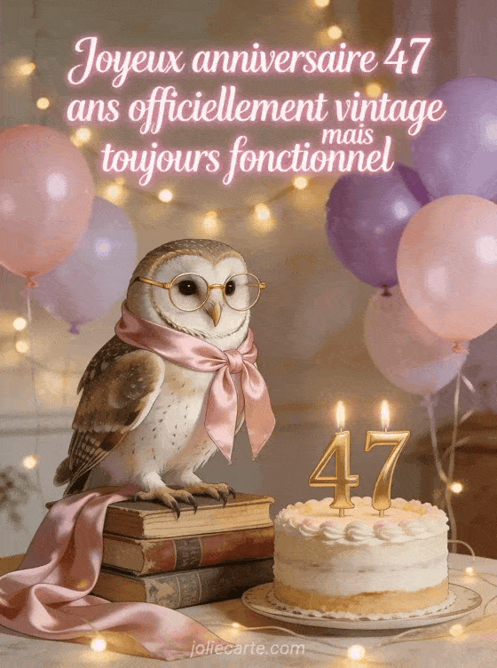 Joyeux anniversaire 47 ans - Femme humour