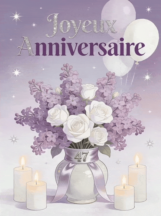 Joyeux anniversaire 47 ans - Femme