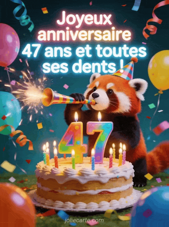 Joyeux anniversaire 47 ans - Humour