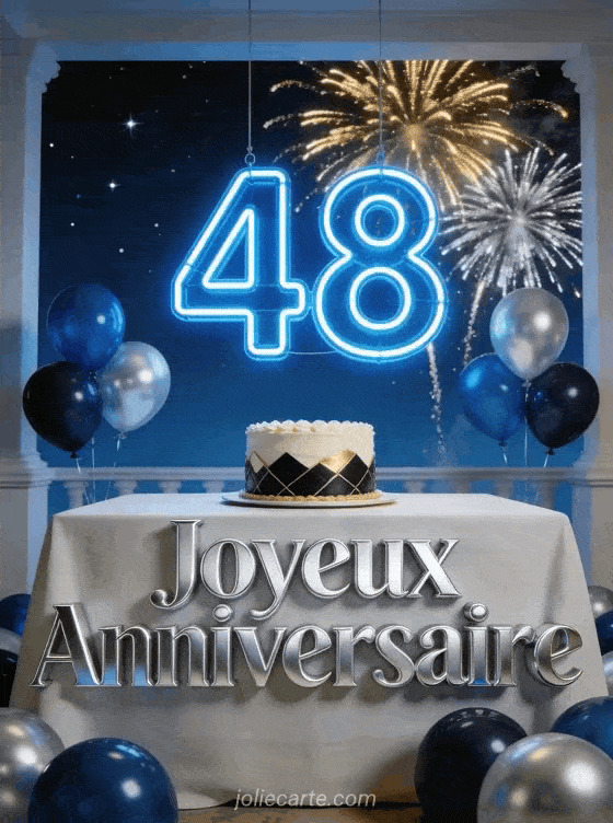 Joyeux anniversaire 48 ans - Homme