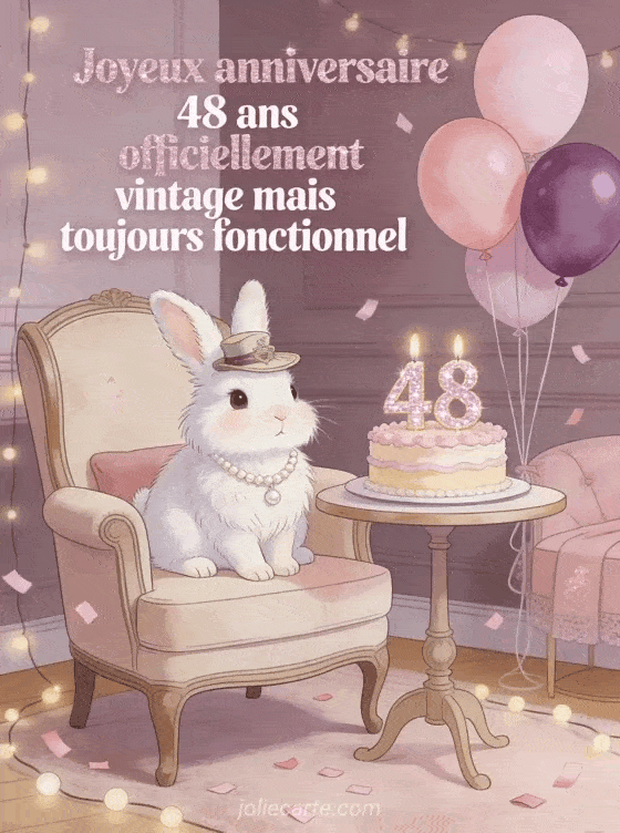 Joyeux anniversaire 48 ans - Femme humour