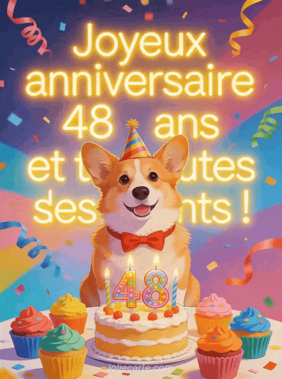 Joyeux anniversaire 48 ans - Humour