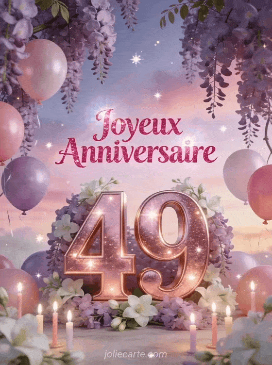 Joyeux anniversaire 49 ans - Femme