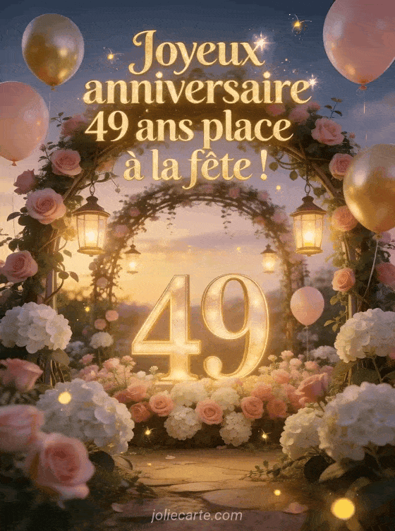 Joyeux anniversaire 49 ans - Texte femme