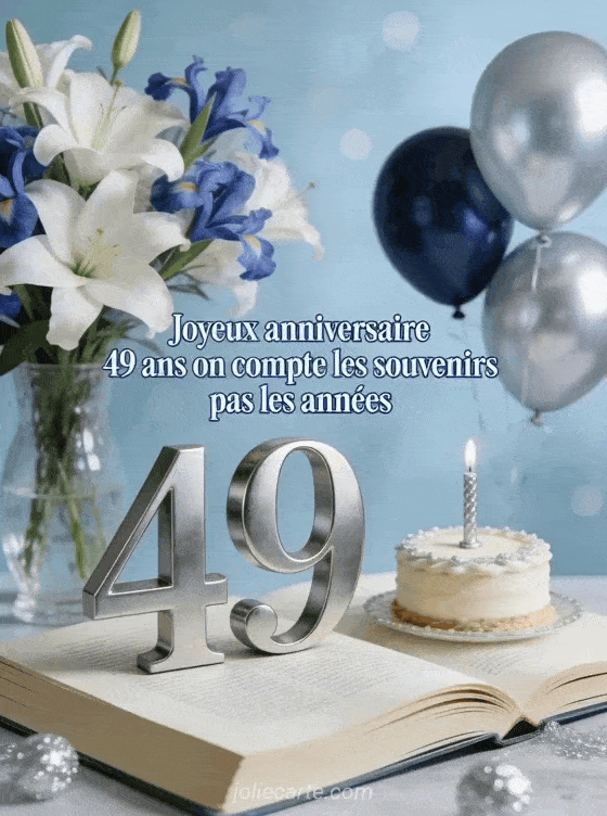 Joyeux anniversaire 49 ans - Texte homme