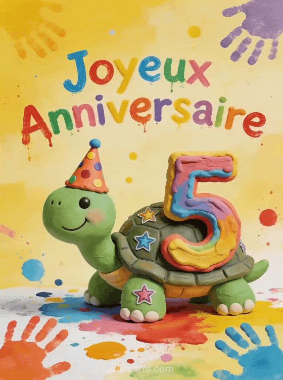 Joyeux anniversaire 5 ans - Enfant