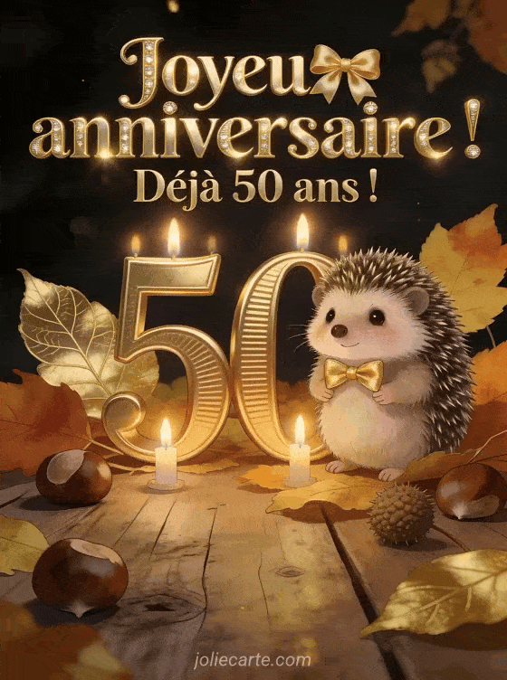 Joyeux anniversaire 50 ans - Texte