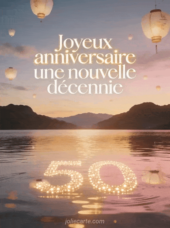 Joyeux anniversaire 50 ans - Texte amitie