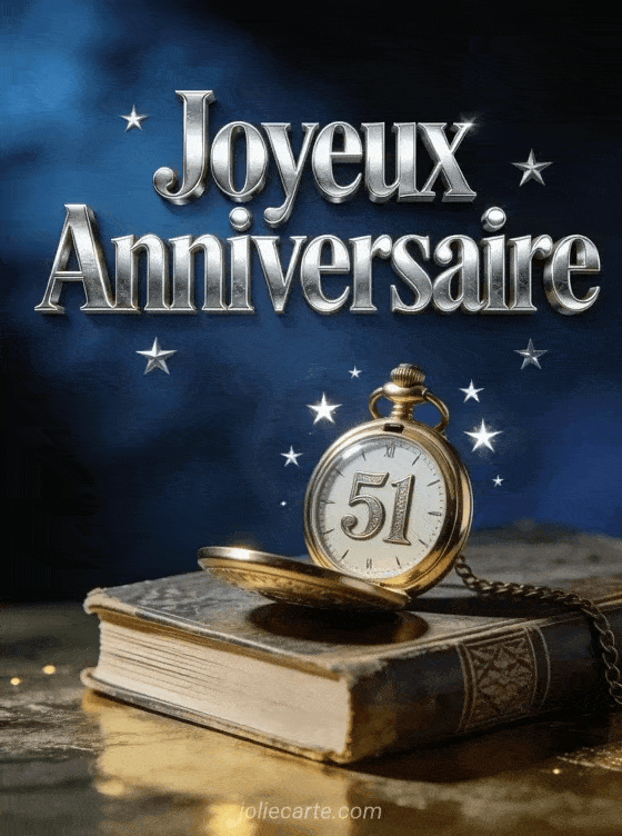 Joyeux anniversaire 51 ans - Homme