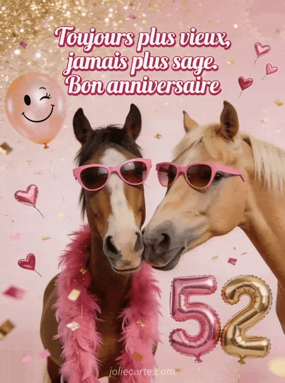 Joyeux anniversaire 52 ans - Femme humour