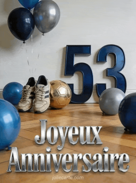 Joyeux anniversaire 53 ans - Homme