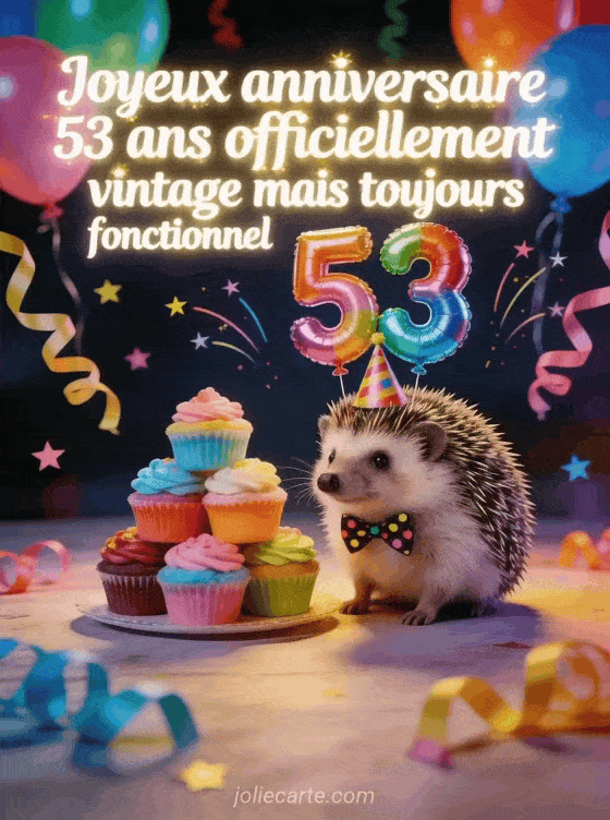 Joyeux anniversaire 53 ans - Humour