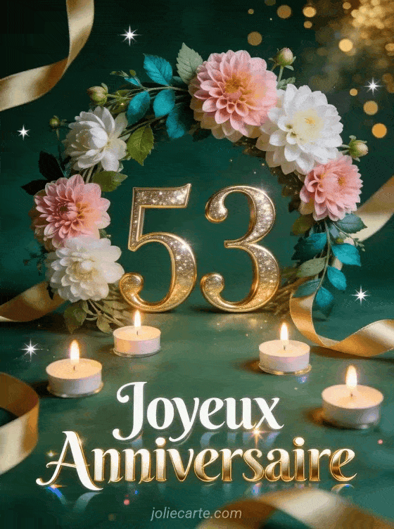 Joyeux anniversaire 53 ans - Dedicace