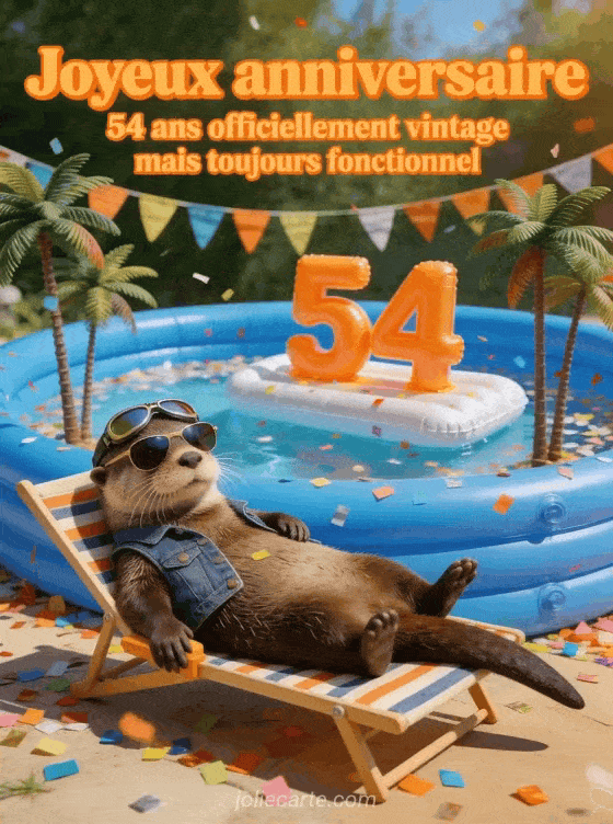 Joyeux anniversaire 54 ans - Humour