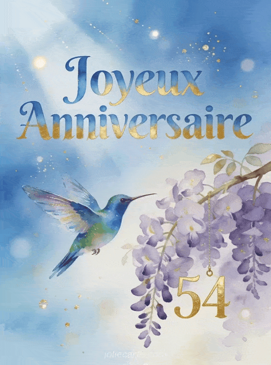 Joyeux anniversaire 54 ans - Dedicace