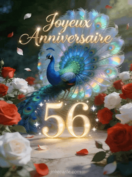 Joyeux anniversaire 56 ans - Femme