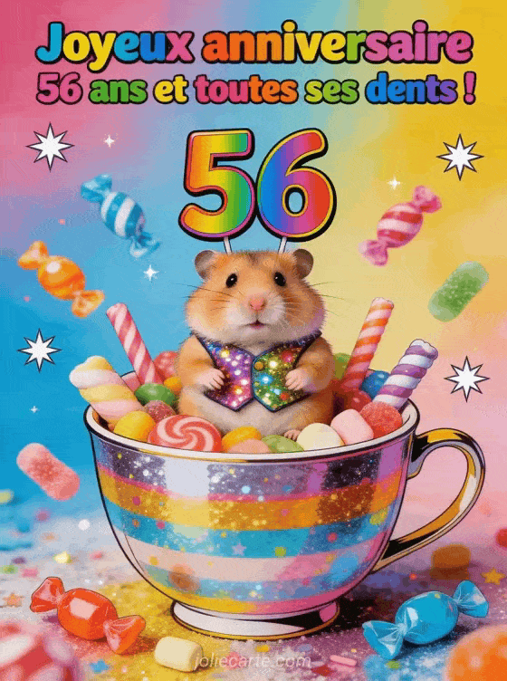 Joyeux anniversaire 56 ans - Humour