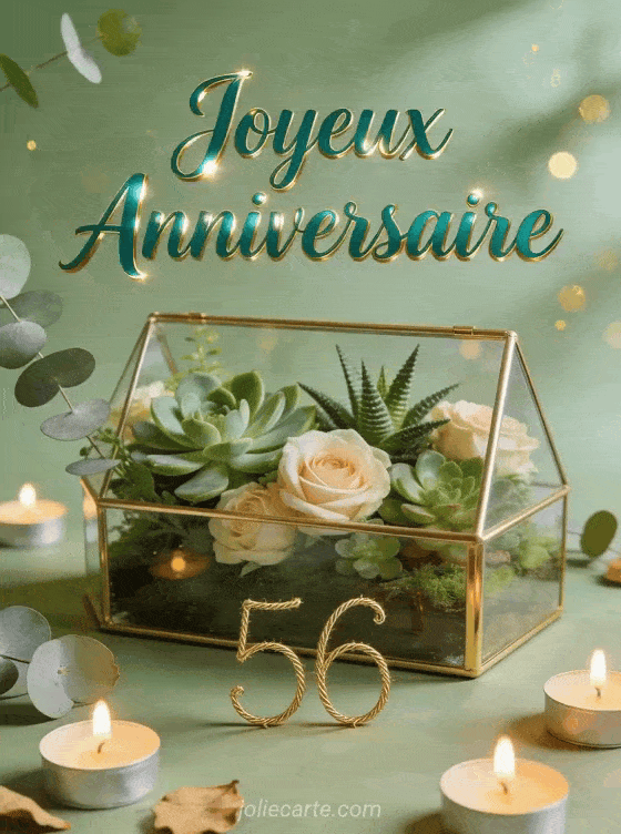 Joyeux anniversaire 56 ans - Dedicace